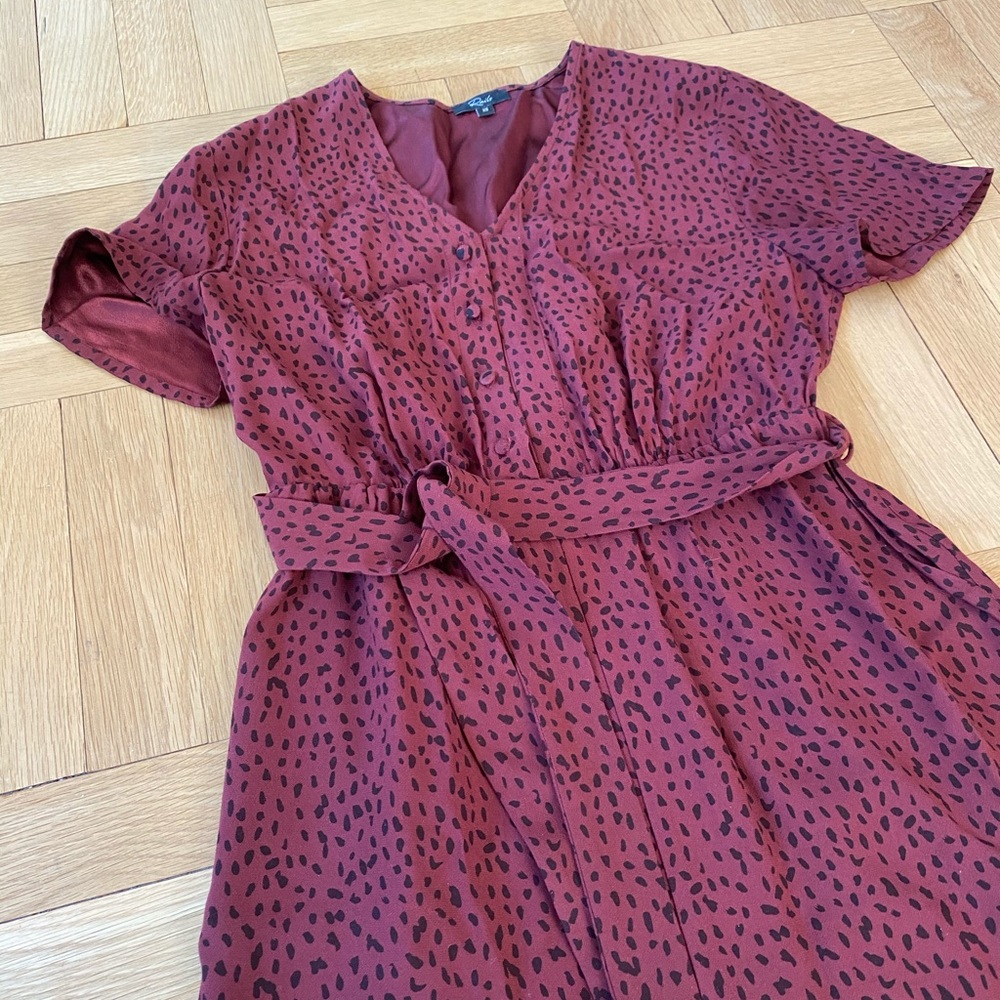 Rails Cheetah Print Jumpsuit -Size Xs-Rust Spotted - image 4